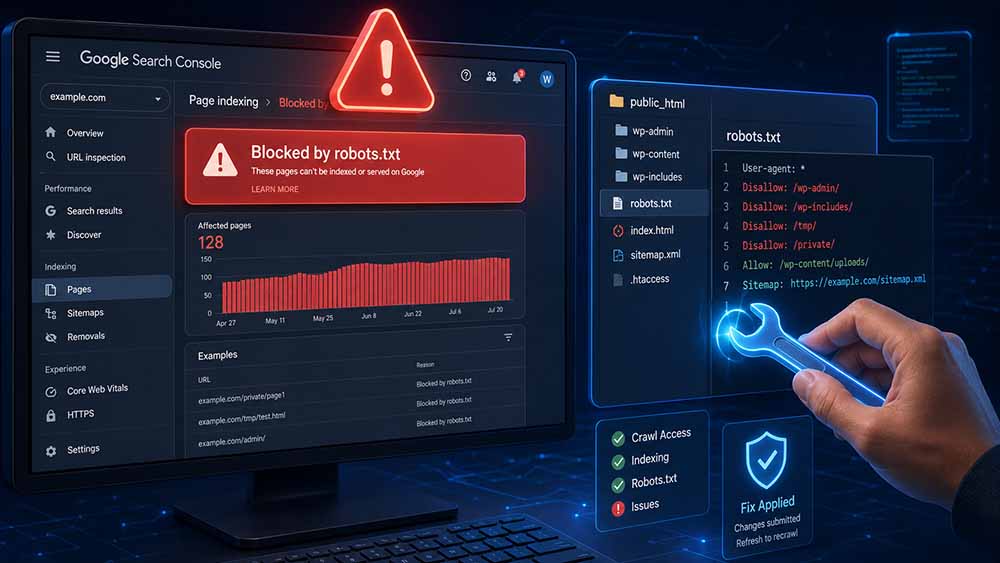 رفع ارور های روبوتس در سرچ کنسول گوگل