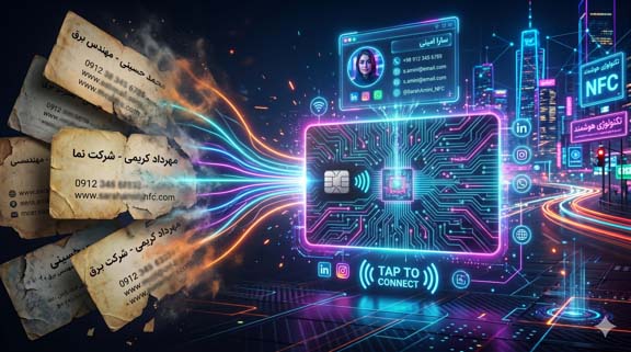 کارت ویزیت هوشمند NFCجایگذین کارت کاغذی
