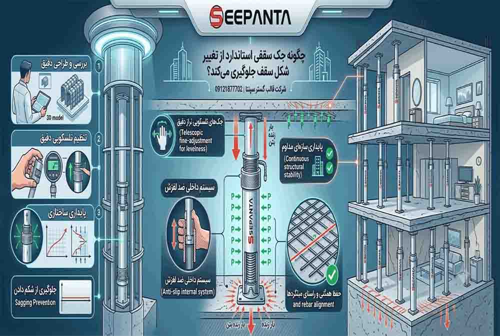 چگونه جک سقفی استاندارد از تغییر شکل سقف جلوگیری می کند؟