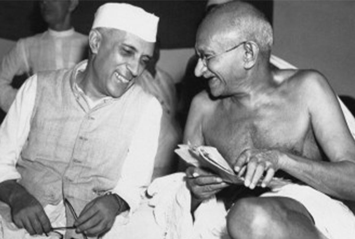 گاندی و نهرو