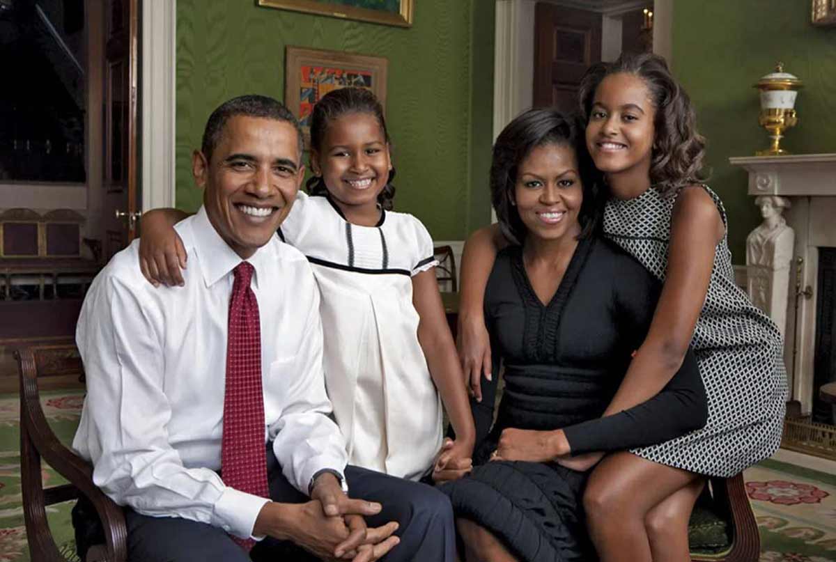 میشل اوباما و خانواده